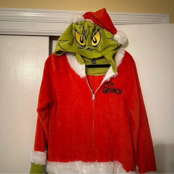NWT The Grinch Dr Seuss Christmas Oneies Family Sleepwear Women L unisex - Picture 10 of 14